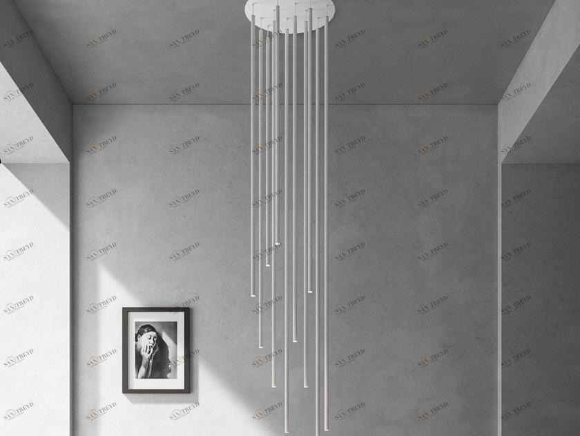 Rotaliana Светодиодный потолочный светильник из алюминия и ткани Furin sun-id-1403755