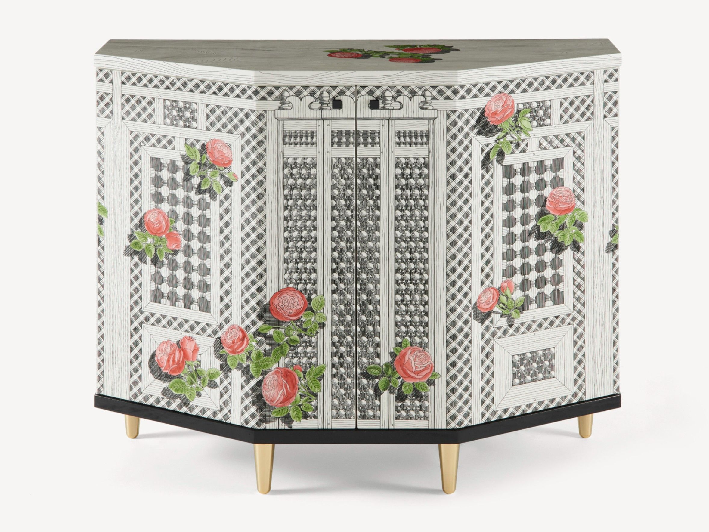 Маленький шкаф Fornasetti Musciarabia con rose ARCH-00077648