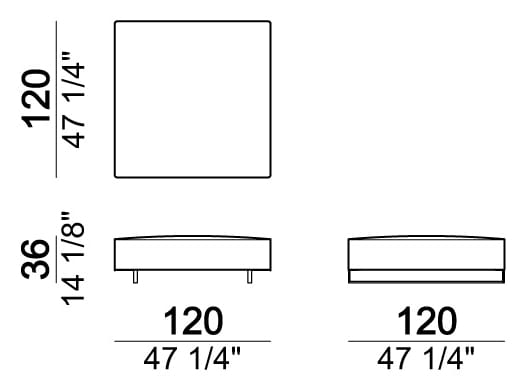 Секционный диван из ткани Arketipo ARCH-00144959 - Вид №14