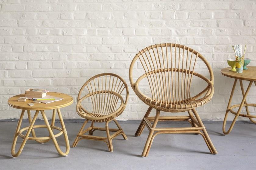 Круглый журнальный столик из ротанга Vintage Santreyd sun-id-1423164 - Вид №1