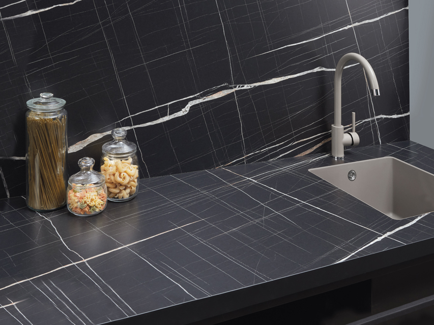 Столешницы для кухни - Мрамор Нуар LIGRON LIST357 2109 - Вид №3