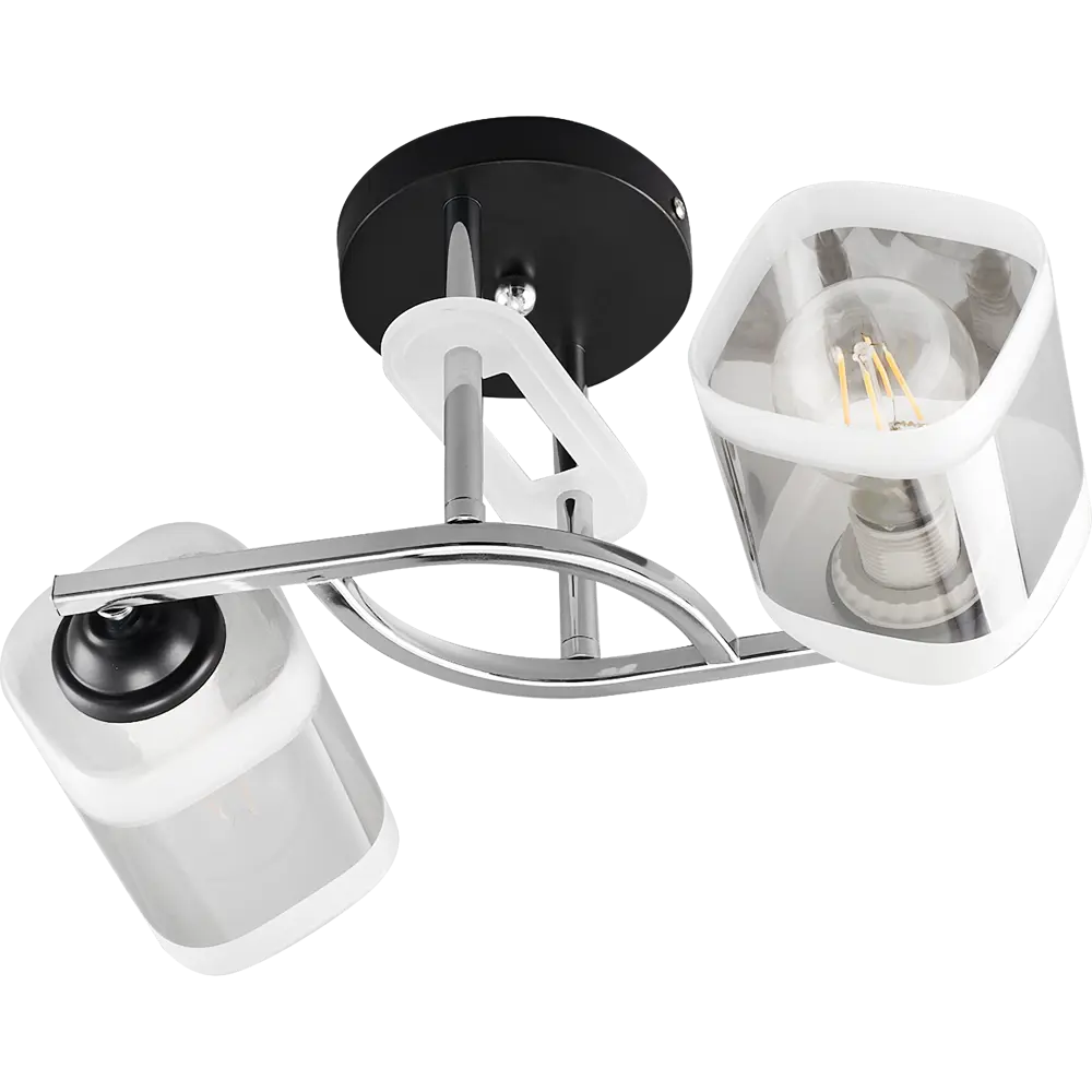 Потолочная люстра Jlight Kira E27 60 Вт, цвет черный/хром 83278752 STLM-2187913 