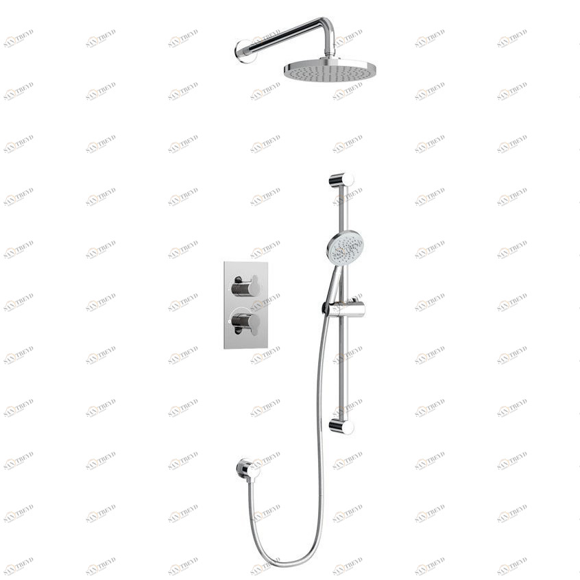 Душевая стойка с встроенным термостатом [V51 + V53] Britton Burlington V51, V53 120 x 215 x 132.4 