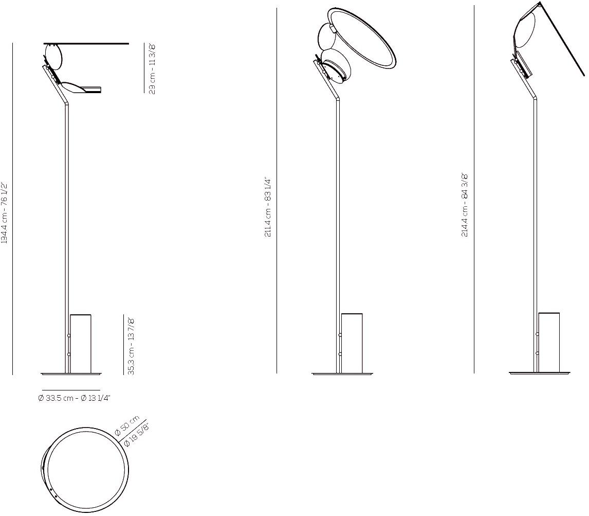 AXOLIGHT Торшер LED из алюминия с отраженным светом Cut sun-id-1384540 - Вид №2