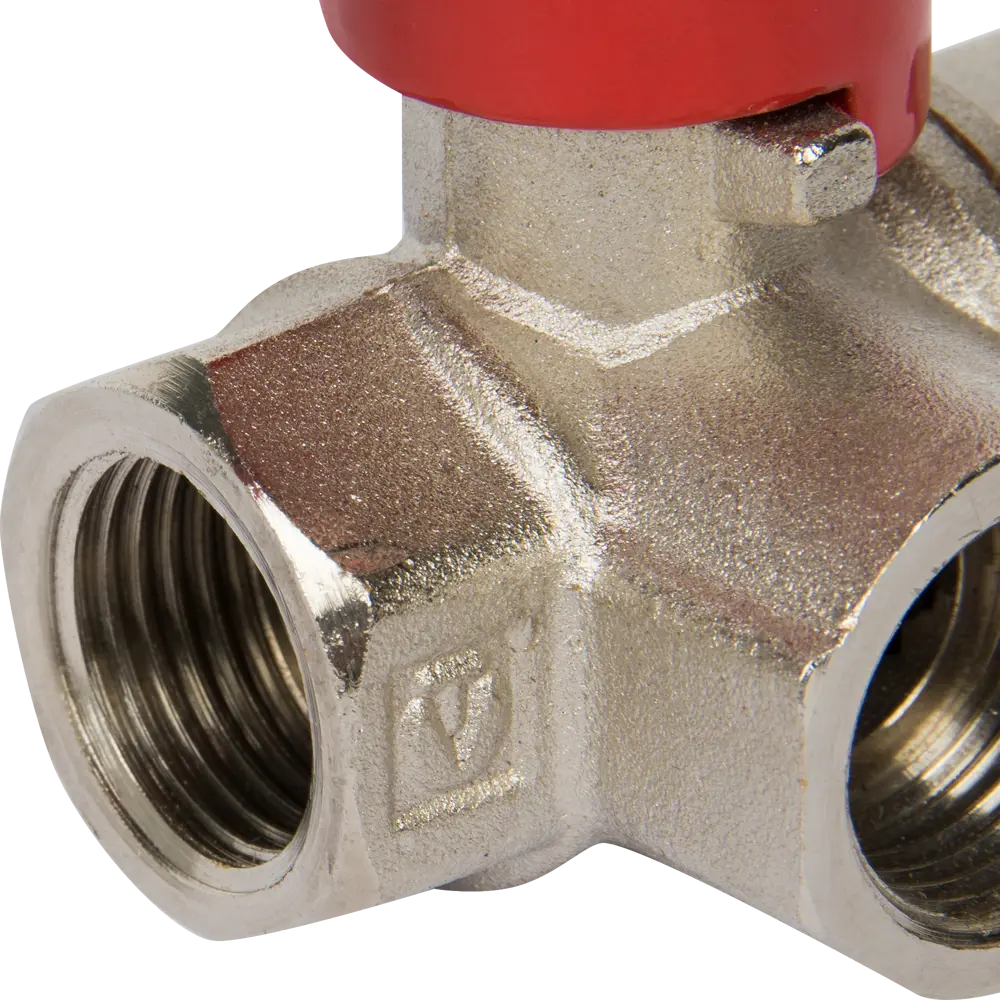 Трехходовой шаровой кран Valtec с Т-образной ручкой 1/2" 10487545 STLM-0000479 - Вид №1