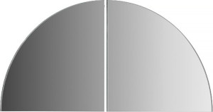 BY 1412 Зеркальная плитка со шлифованной кромкой - комплект 2 шт EVOFORM Reflective
