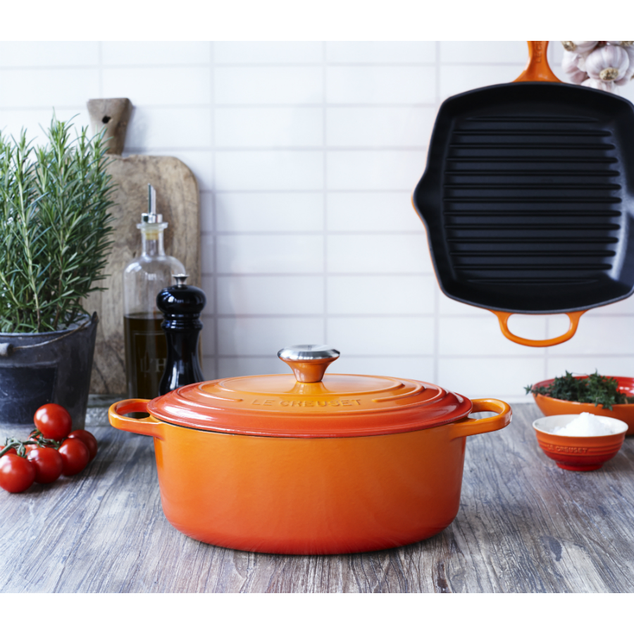 Кастрюля чугунная Le Creuset, Ø28 см, черная 21177280000430 - Вид №1