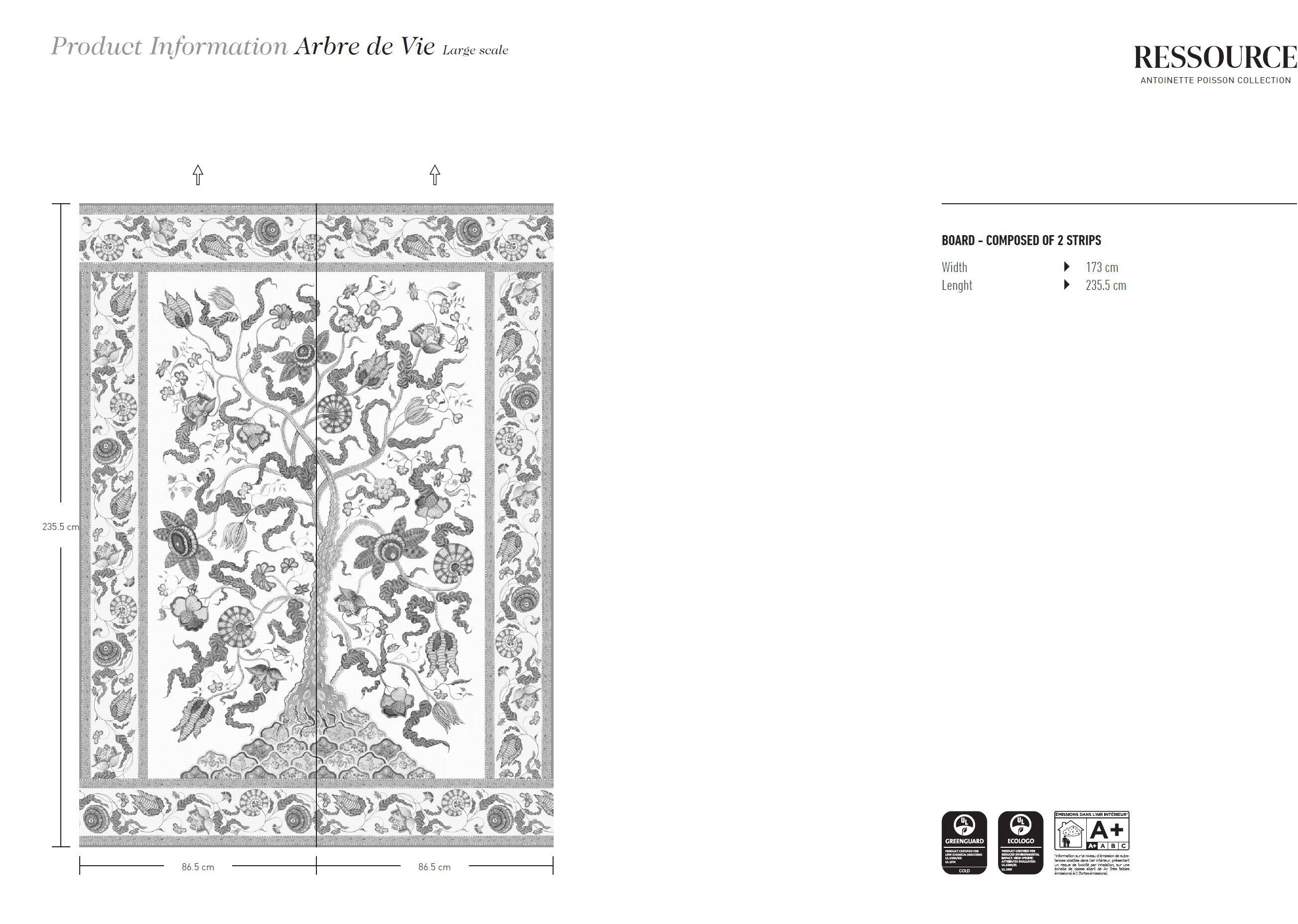 Обои с цветочными мотивами Ressource Антуанетта Пуассон ARCH-00083080 - Вид №3