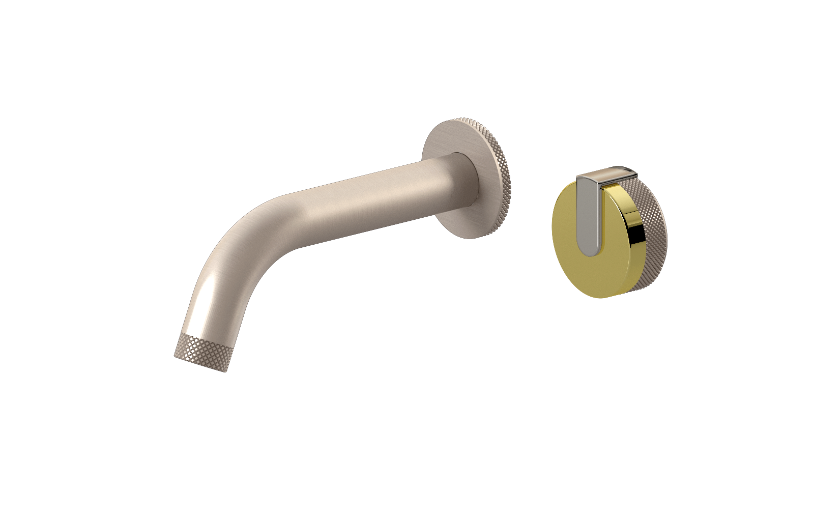 E-11535-R1PB-L1PN-SN Настенный прогрессивный смеситель скрытого монтажа для раковины GRAFF MOD+