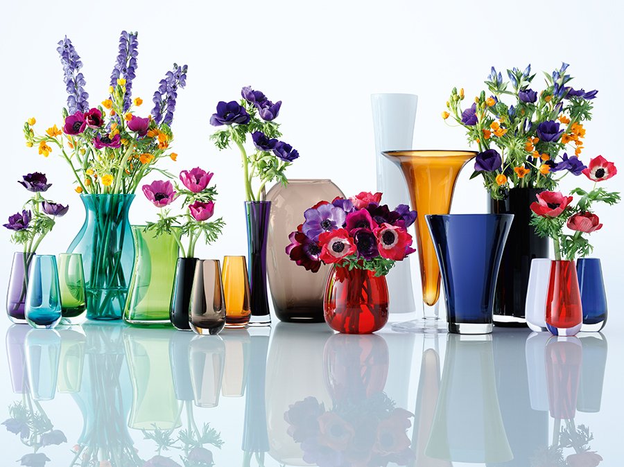 Ваза в форме бутона flower colour 14 см фиолетовая LSA INTERNATIONAL - 253390 Фиолетовый  - Вид №3
