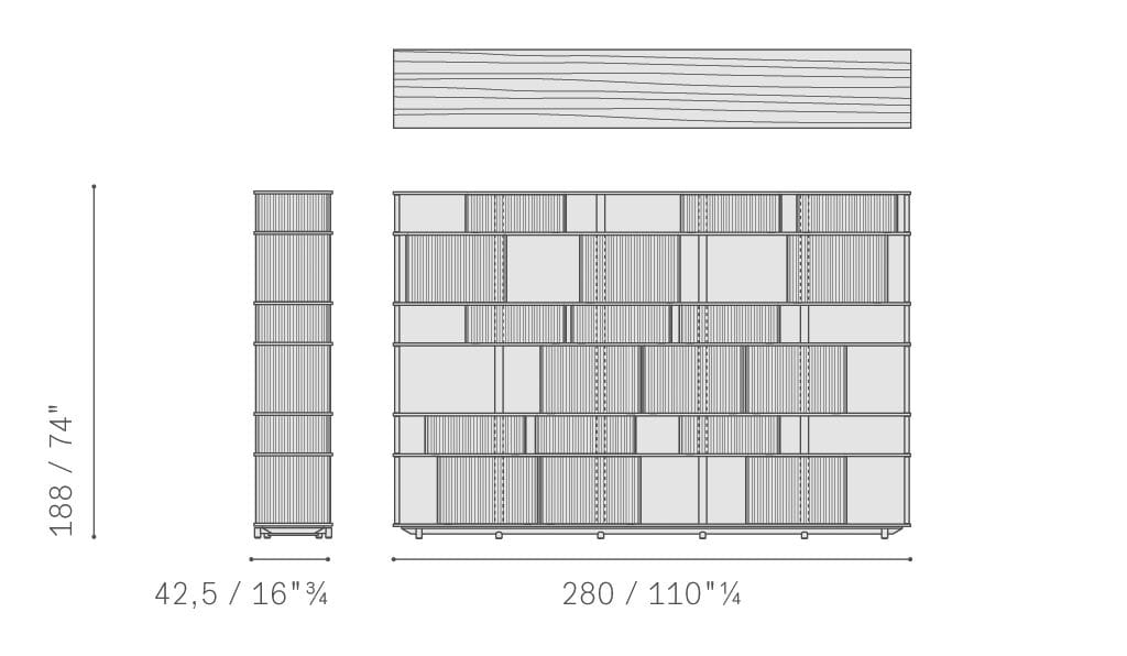 Книжный шкаф из дуба Poltrona Frau коллекция-мебель и аксессуары ARCH-00097975 - Вид №3