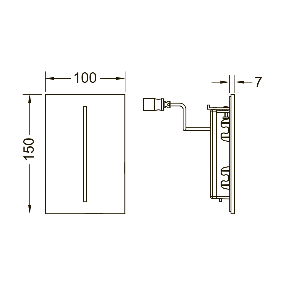 9242062 filo электронные системы смыва Tece TECEsolid - Вид №1