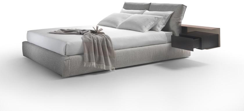 Flexform Двуспальная кровать из ткани с мягким изголовьем Newbridge sun-id-1510066 - Вид №1