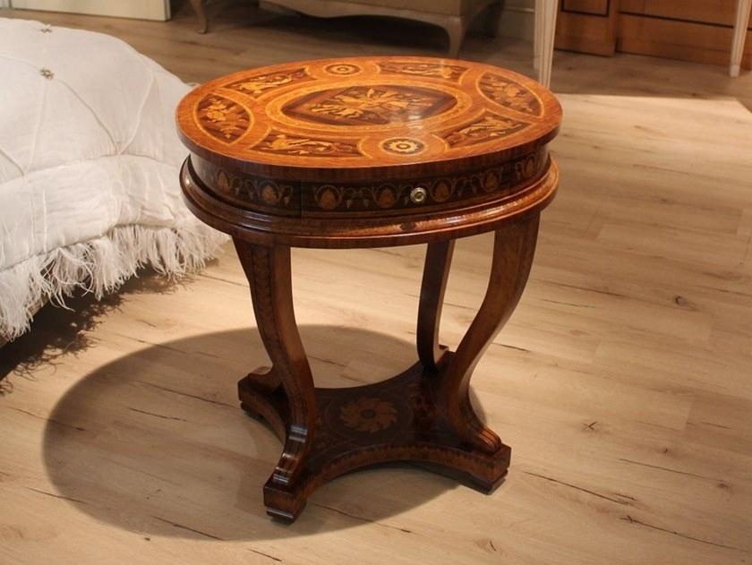 Arvestyle Высокий овальный деревянный журнальный столик для гостиной Orpheo maggiolini As-1739 - Вид №2