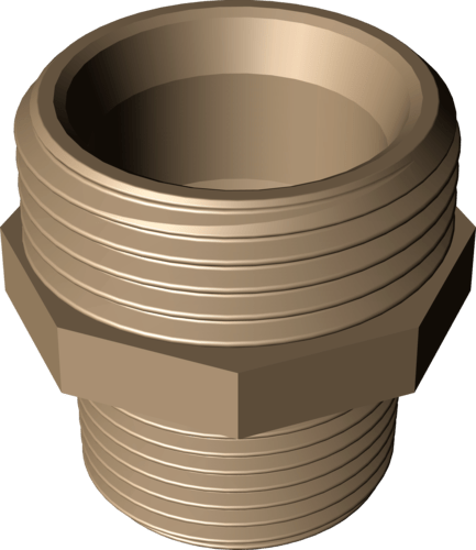 448 233 Модель 3246 Трубопроводные системы  Бронзовые резьбовые фитинги  Хромированные фитинги  Ниппели, переходы Santreyd  - Вид №3