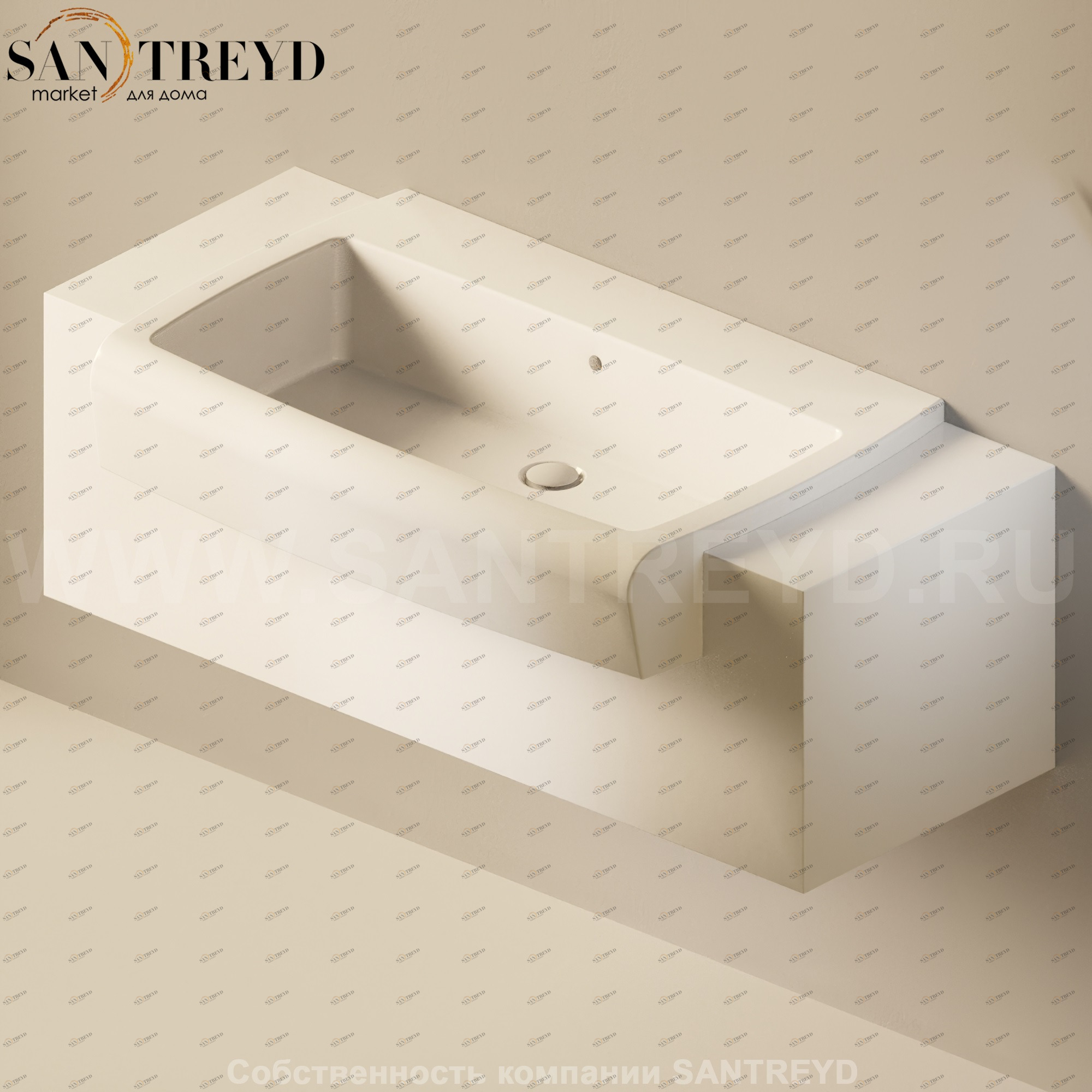 Flaminia UNA Консоль для раковины от 120 до 200 см белая UNA90C1.9016 Ceramica Flaminia UNA90C19016