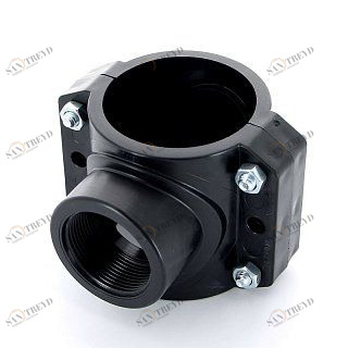 Врезка монтажная 75 x 1 1/2" ВР, 4 болта, для труб ПНД UNIDELTA 1019075006