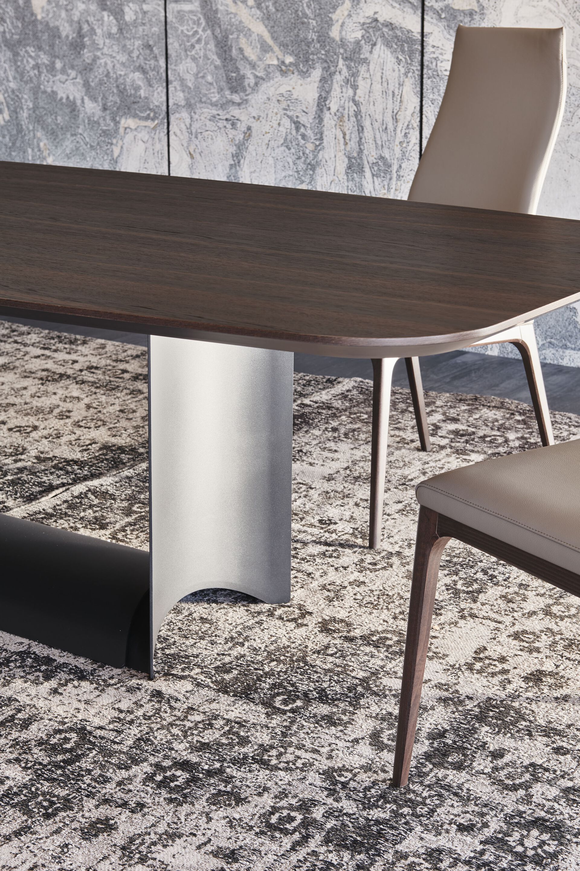 Стальной и деревянный бочковый стол Cattelan italia DRAGON WOOD ARCH-00088386 - Вид №4