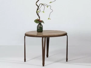 OFFICINACIANI Круглый садовый стол из травертина Marina Gf4029ct-70