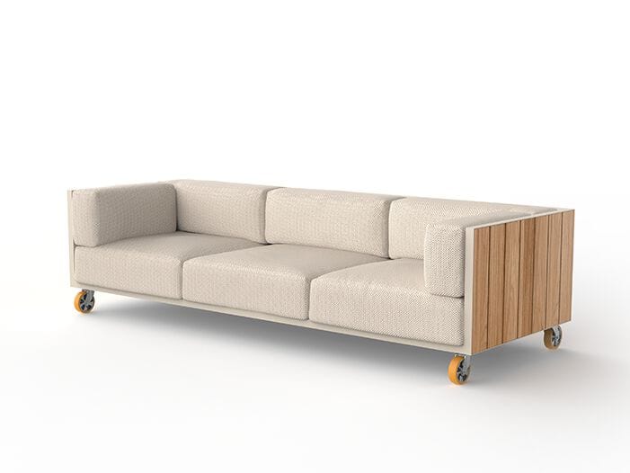 Алюминиевый и деревянный садовый диван Vondom виноградник ARCH-00118339 - Вид №1