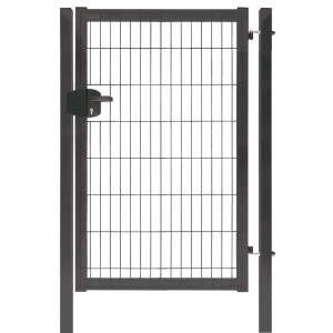 Калитка 3D Grand Line Medium 100x153 см правая универсальная RAL 7024 серый