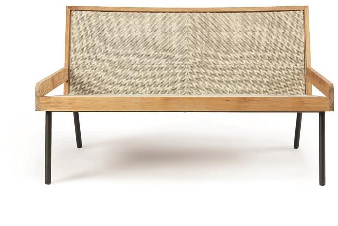 Ethimo 2-х местный диван из тика и полипропиленовой веревки Allaperto sun-id-1399458 - Вид №1