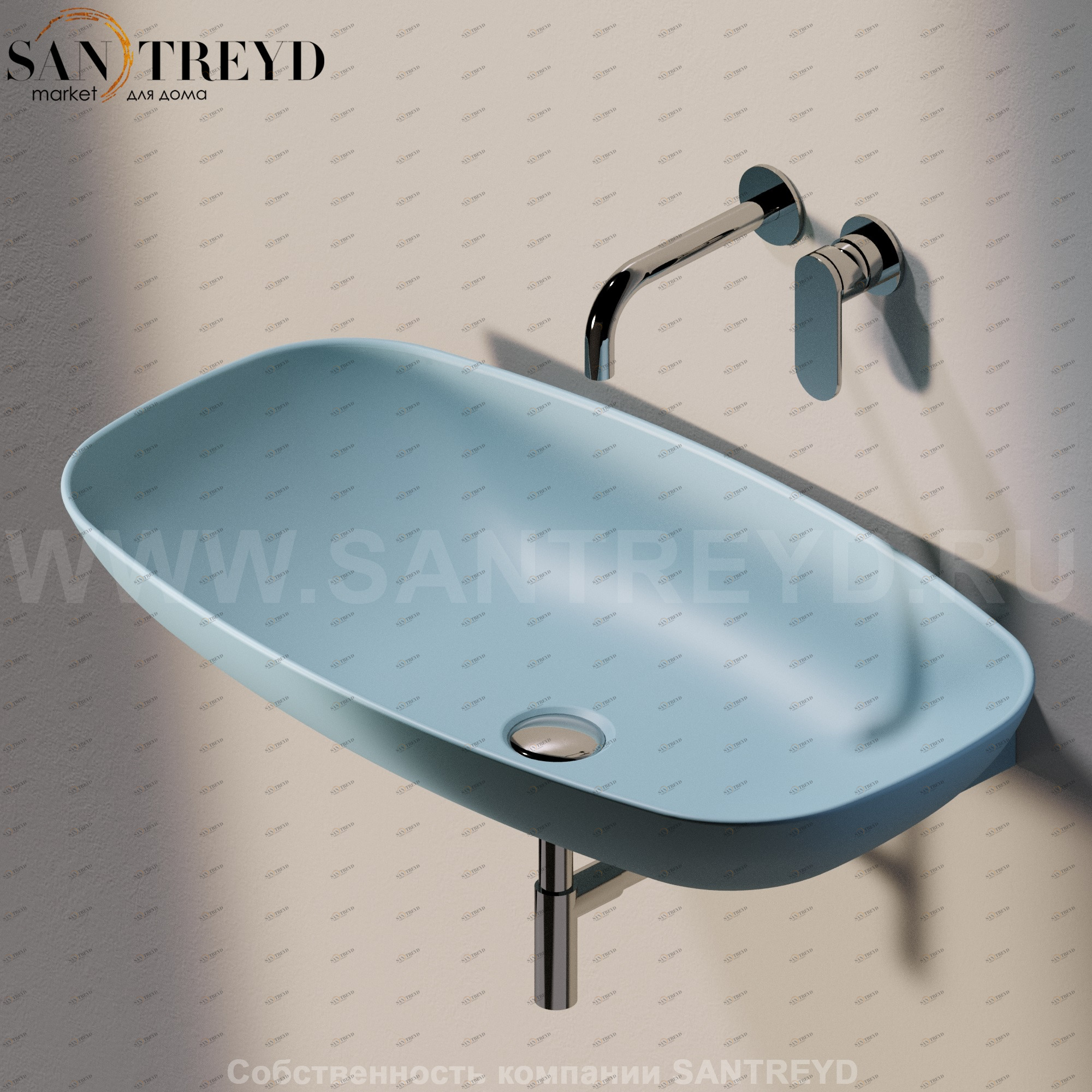 ND75L.5014 Подвесная раковина настенная прямоугольная Ceramica Flaminia Nuda