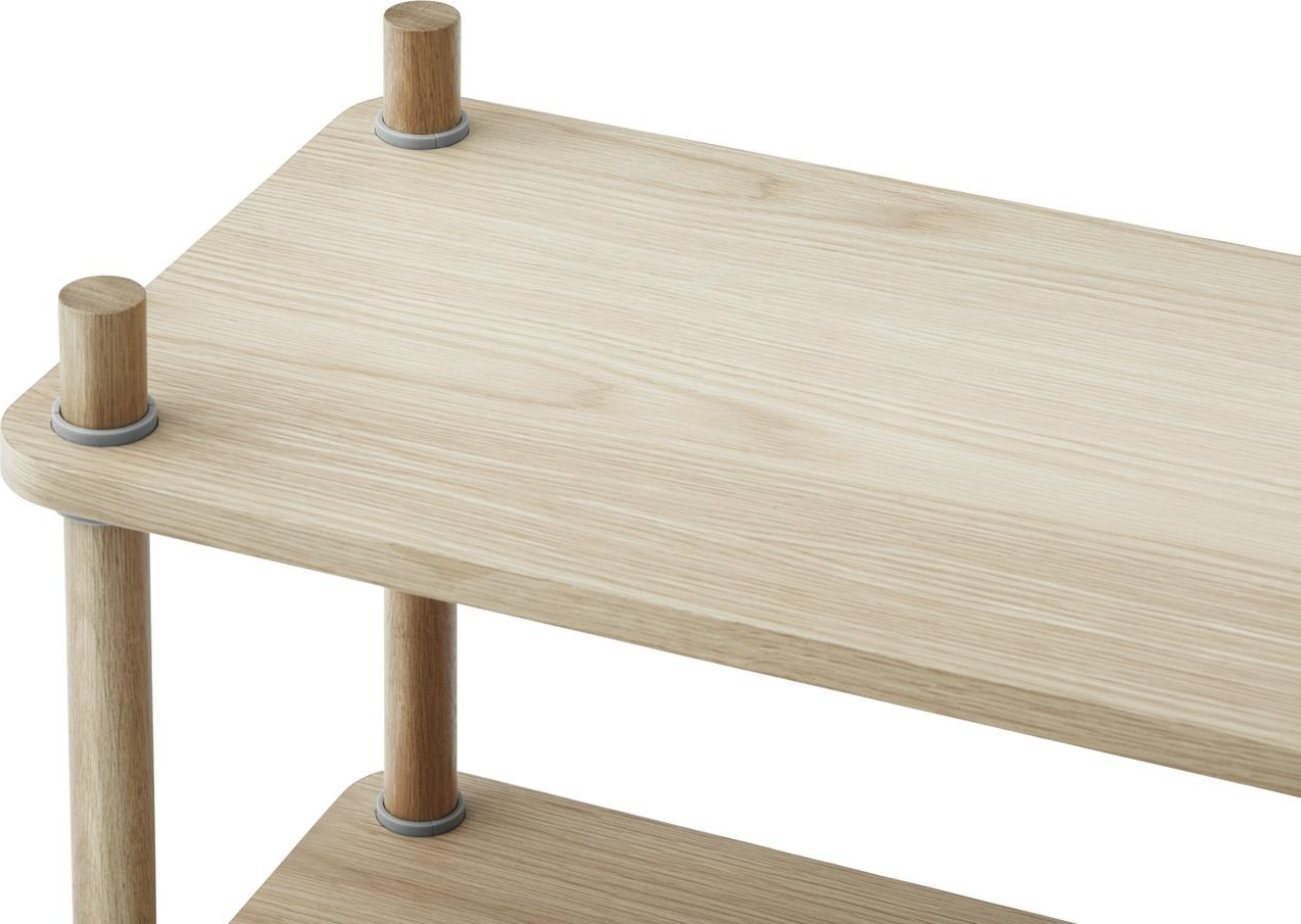 602504 Jam Книжный шкаф 6 полюсов Дуб / серый Normann Copenhagen  - Вид №3