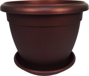 1006-5 Горшок цветочный Le Jardin 2 d=40 Бронза бордо Цветочная коллекция