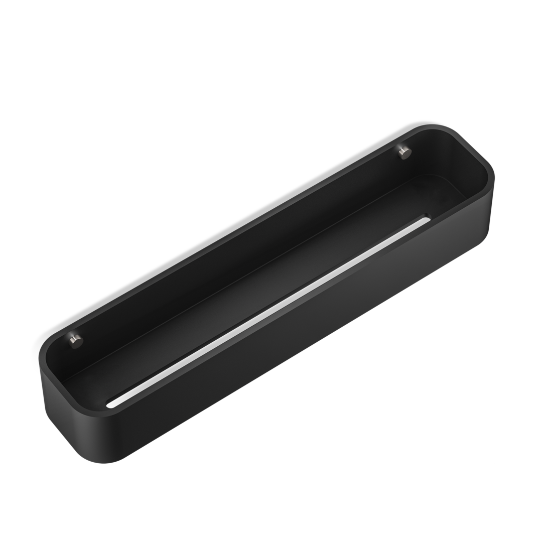 Душевая ёмкость STONE DCT45 DECOR WALTHER Черный матовый/матовая сталь 973965 