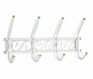 Вешалка Настенная Graciya золотая SHEFFILTON ДИЗАЙНЕРСКИЕ 015066 Белый;золото