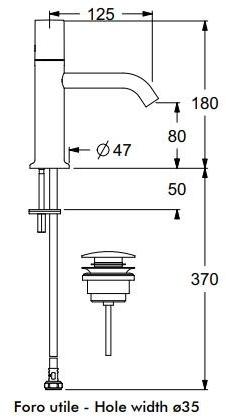 GUGLIELMI Смеситель для умывальника, однорычажный, с аэратором Sprint color sun-id-1475025 - Вид №40