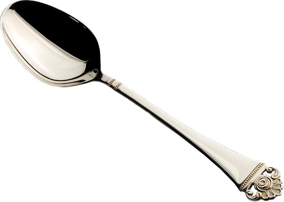 73548 Robbe&Berking Ложка для мокко Robbe&Berking "Розенмустер" 10,3см (серебро 925+позолота) Серебро 925 