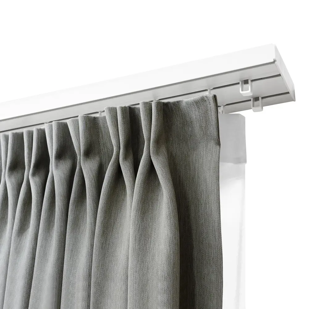 Карниз двухрядный KREAFORTA 200 см пластик белый STLM-2080382 - Вид №1