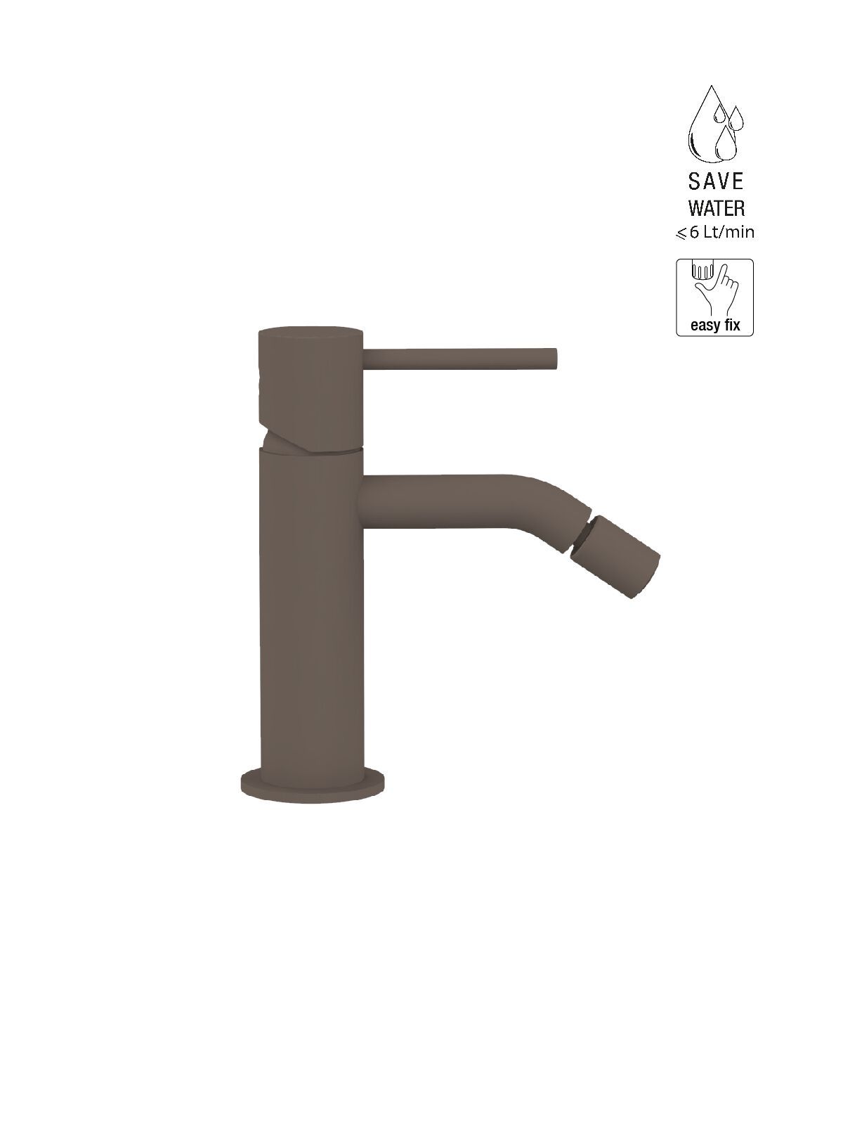 Однорычажный смеситель для биде без слива Rubinetterie Frattini Pepe XL ARCH-00007840 - Вид №12