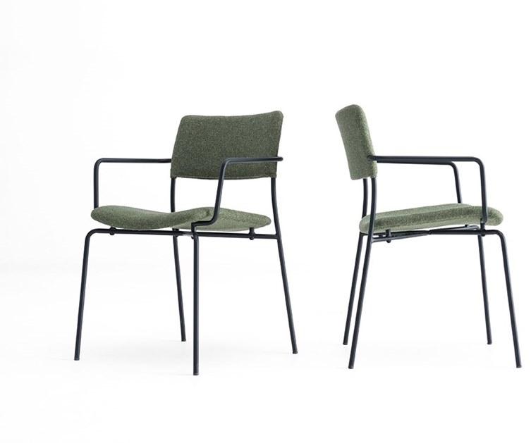 Grado Design Стул из ткани с подлокотниками и стальной основой Stilo Stl-ch-02 - Вид №1