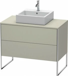 XS492106060 Тумбочка для консоли напольная XSquare #XS4921 1000 x 548 мм Серо-коричневый шелковисто-матовый лак