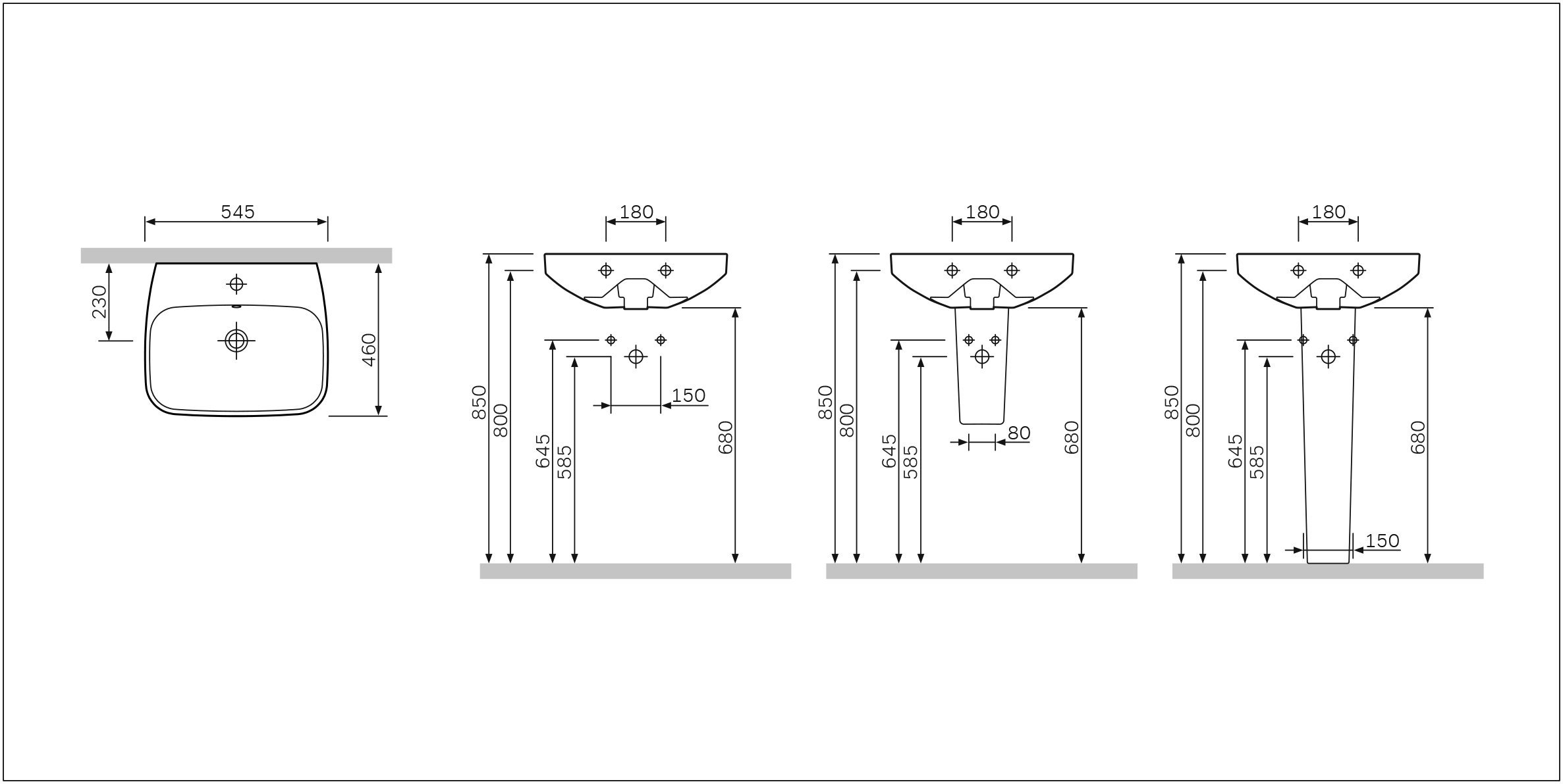 C504970WH полупьедестал AM.PM Inspire - Вид №1