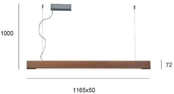 Terzo Light Потолочный линейный осветительный профиль из дерева  V3089700/v3089701  - Вид №4