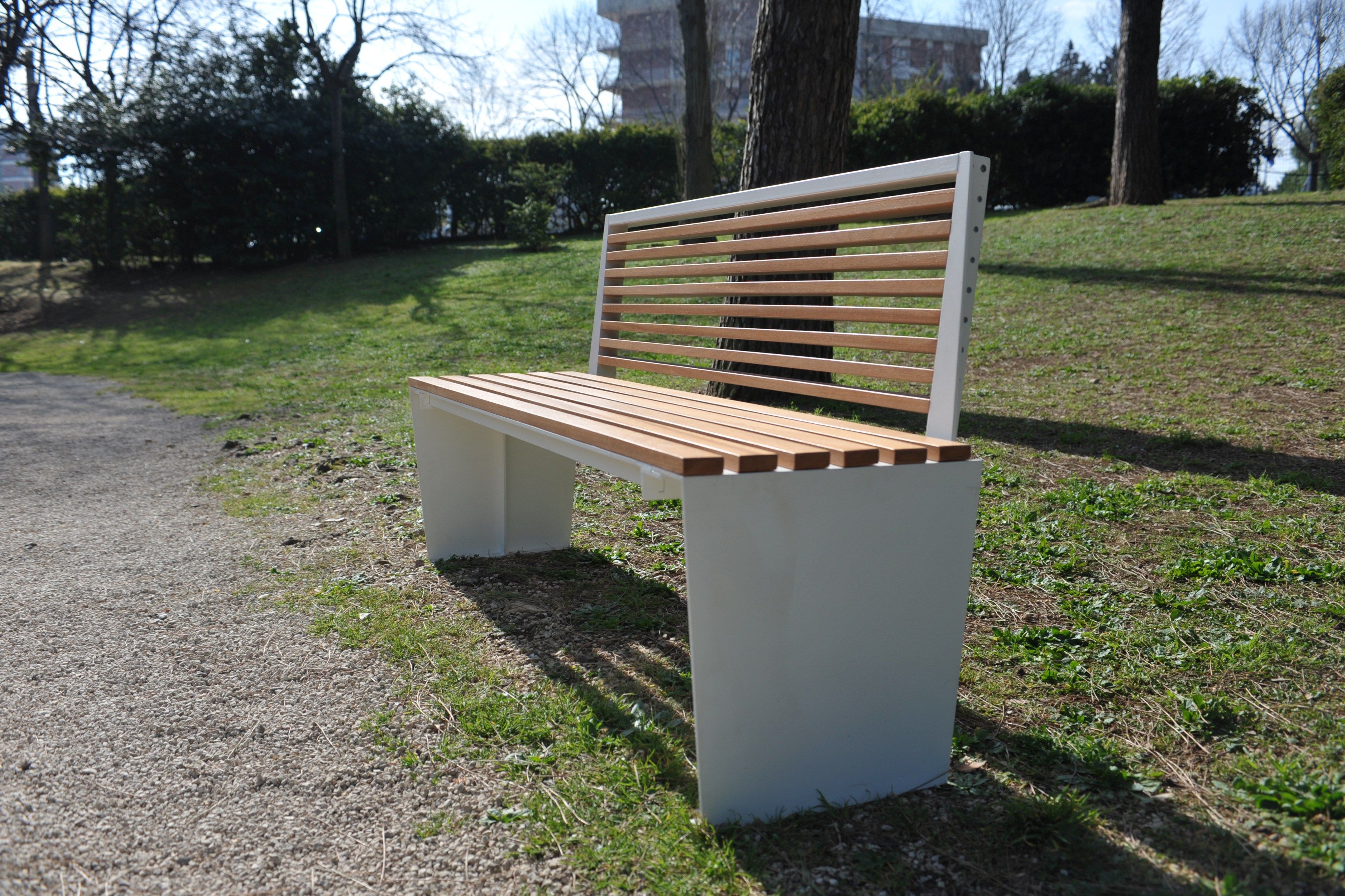 Деревянная и стальная скамья LAB23 Мэрилин ARCH-00104415 - Вид №4