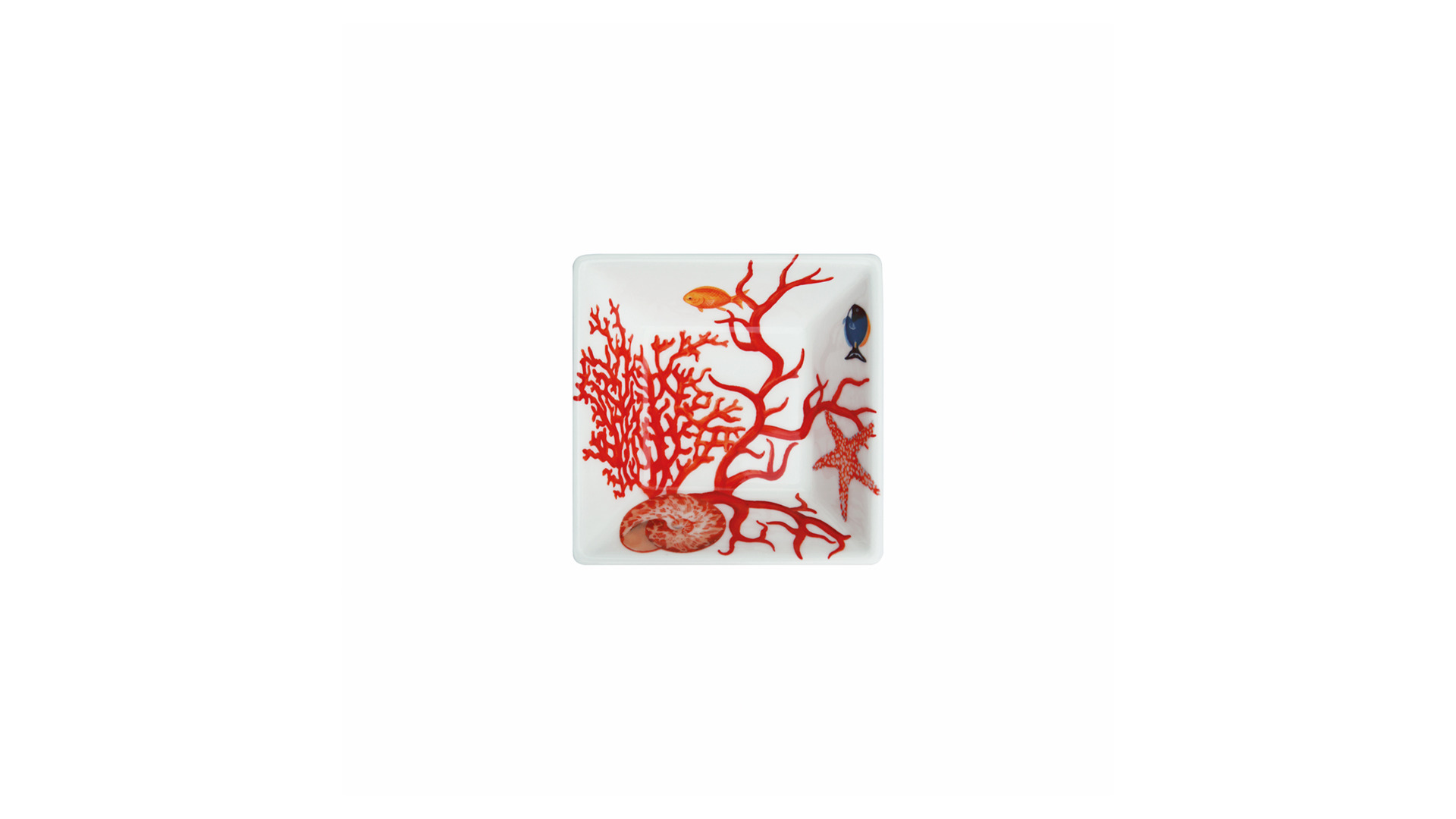 10662265 Taitu Салатник квадратный Taitu "Кораллы" 9,5см Фарфор костяной  - Вид №1