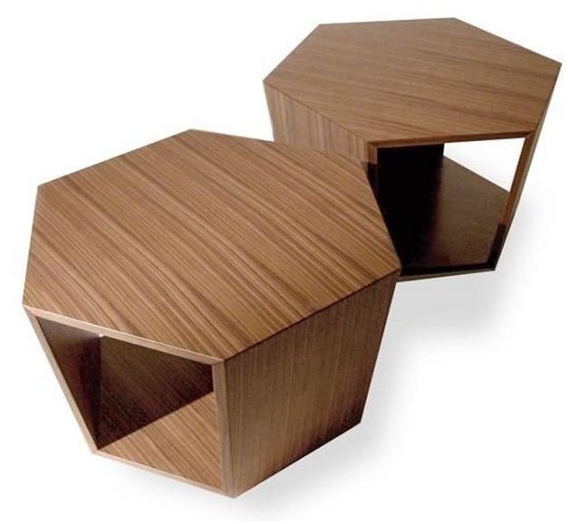 Tonon Дизайнерский деревянный журнальный столик с журнальной стойкой sun-id-1488381 - Вид №1