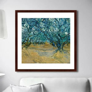 Картина: Оливковая роща III, 1887г. КАРТИНЫ В КВАРТИРУ  264142 Разноцветный