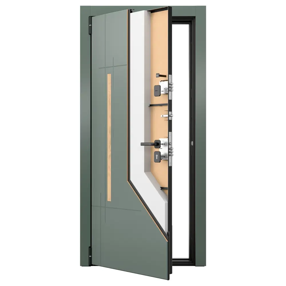 Дверь входная металлическая Грин Классик 86x205 см левая шелк грейдж TOREX STLM-2028198 - Вид №13