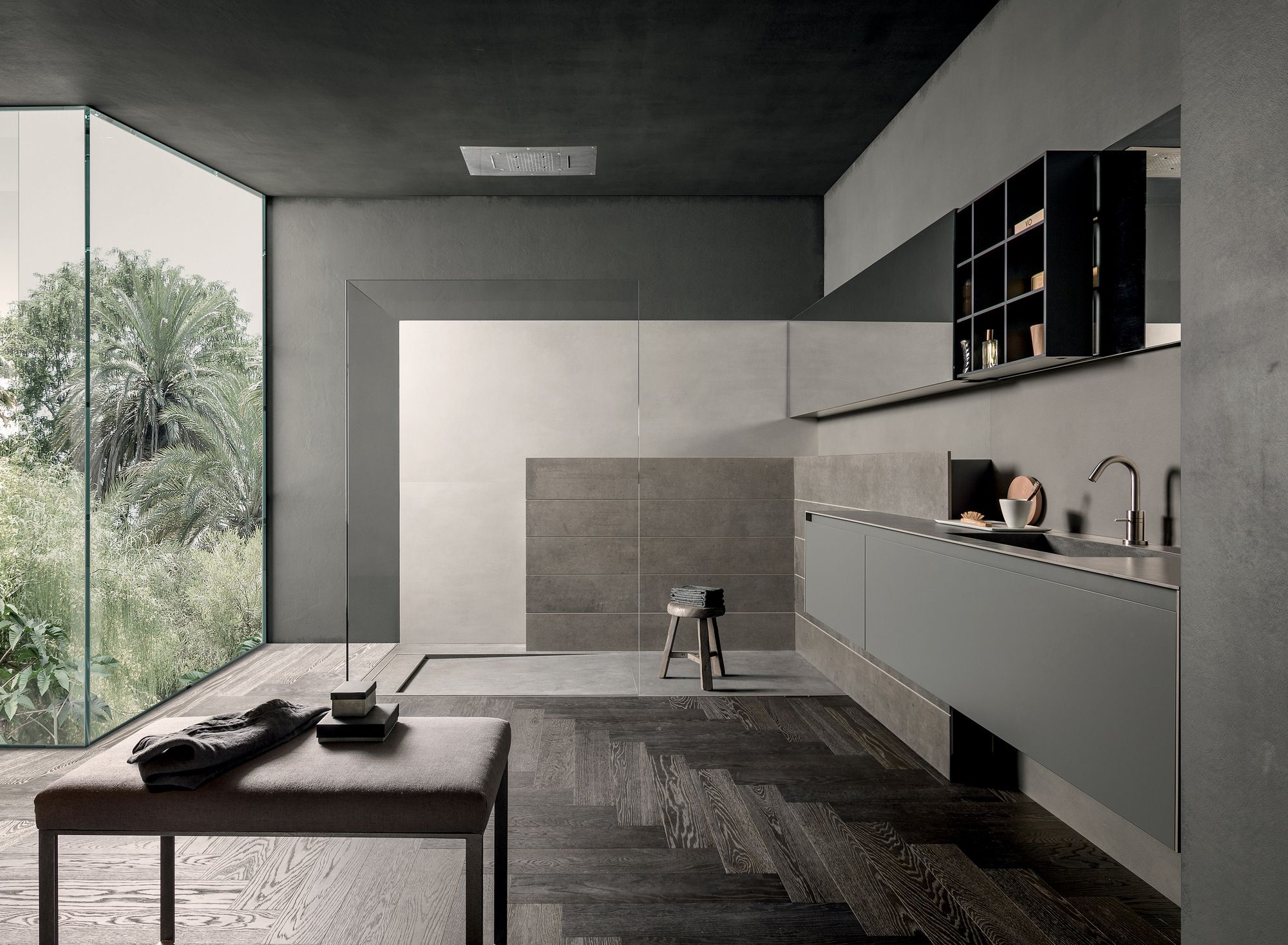 Мебель для ванной комнаты из керамогранита MODULNOVA Skill ARCH-00087547 - Вид №1