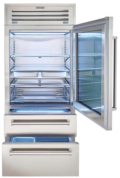 Sub-Zero Холодильник с ящиками из нержавеющей стали со стеклянной дверцей класса а + Pro 48 sun-id-1450922 - Вид №2