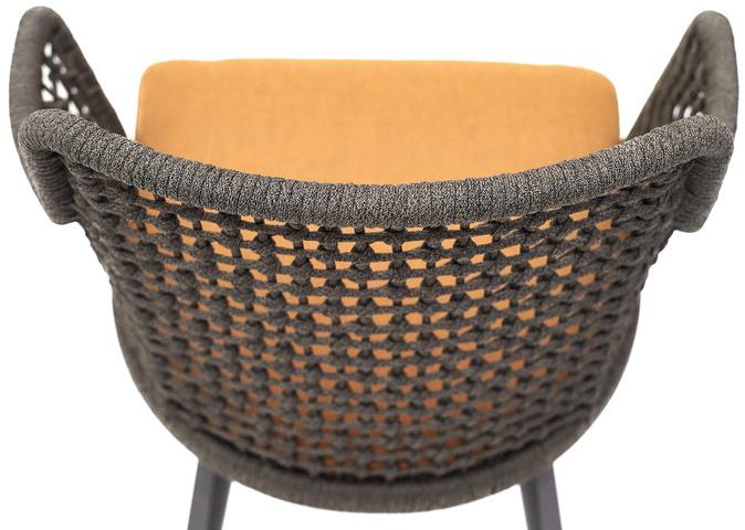 Varaschin Садовое кресло из веревки с подлокотниками Emma 236p1 - Вид №4