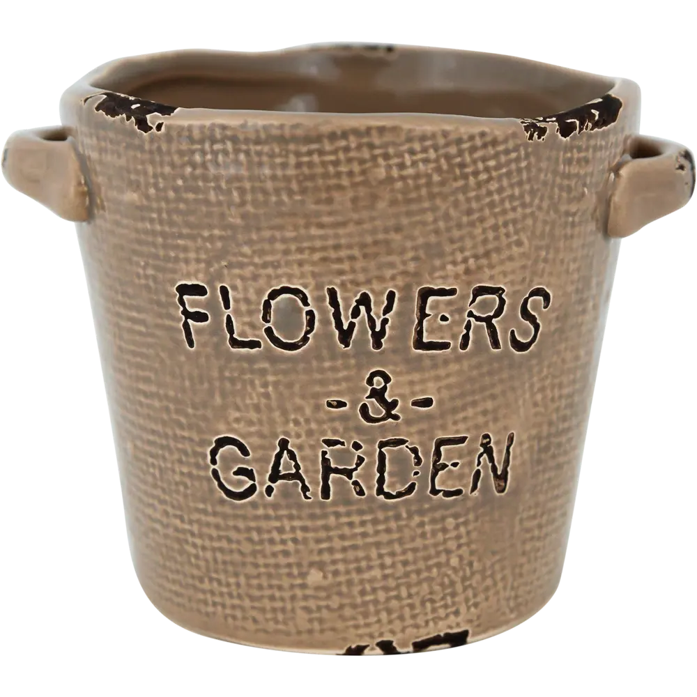 Кашпо-кактусник 9.5x9x12 см v0.42 л керамика коричневый GARDMAX STLM-2010609