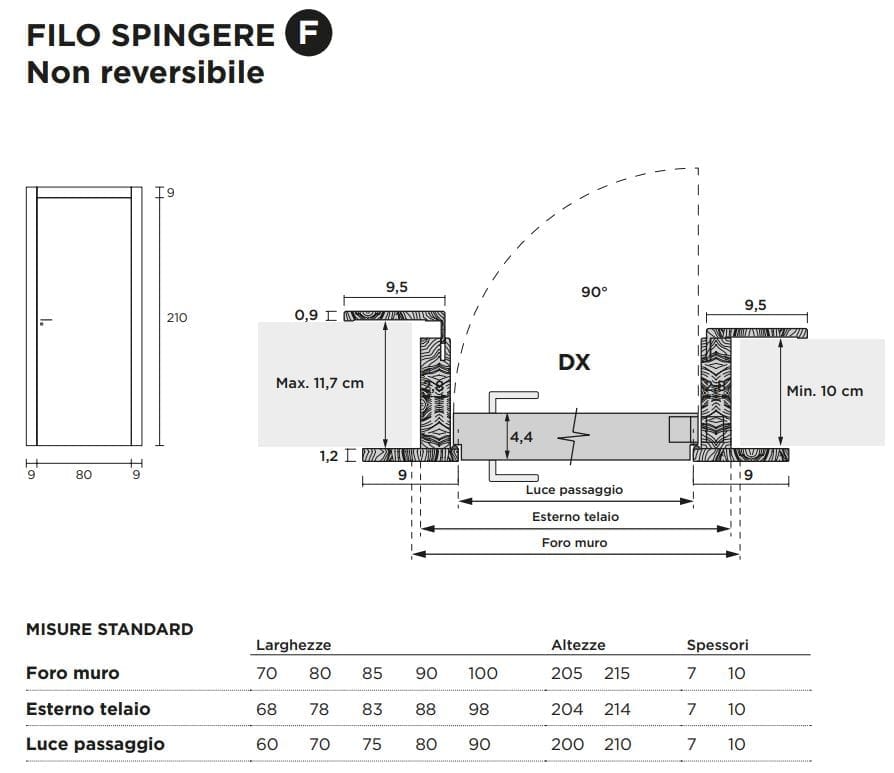 Распашная дверь с выдвижными петлями Venus Design Вера ARCH-00112247 - Вид №2