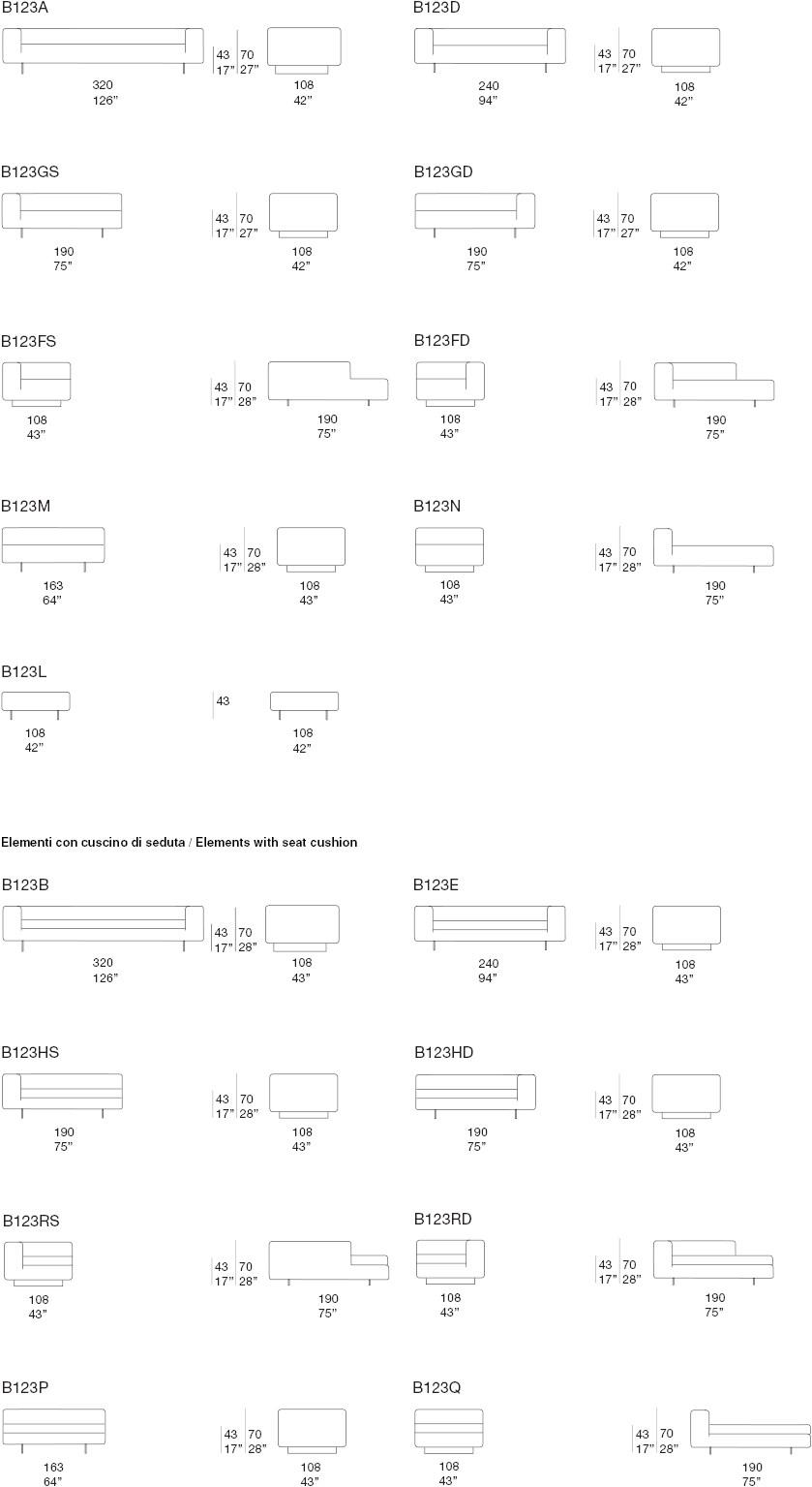 Paola Lenti 3-х местный тканевый диван со съемным чехлом Atollo sun-id-1373512 - Вид №1